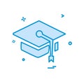 Convocation icon design vector