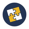 Convolution puzzle, game Vector icon which can easily modify Royalty Free Stock Photo