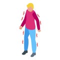 Convulsion all body icon isometric vector. First aid injury Royalty Free Stock Photo