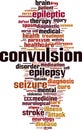 Convulsion word cloud Royalty Free Stock Photo