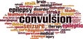 Convulsion word cloud Royalty Free Stock Photo