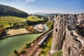 Conwy Castle in Wales, United Kingdom, series of Walesh castles