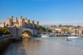 Conwy Castle in Wales, United Kingdom, series of Walesh castles Royalty Free Stock Photo