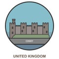 Conwy. Cities and towns in United Kingdom