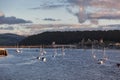 CONWY ESTUARY, CONWY/WALES - OCTOBER 6 : View of the Conwy Estuary in Wales on October 6, 2012 Royalty Free Stock Photo