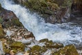 Conwy Falls or in Welsh Rhaeadr y Graig Lwyd Royalty Free Stock Photo