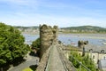 Conwy historical medieval town wall