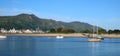 Conwy mountain, Conwy, yachts, boat from Deganwy
