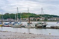 Boats and yachts in Conwy Quayside Royalty Free Stock Photo