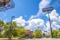 LongHorn Steakhouse building sign and city background Royalty Free Stock Photo