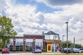 Wells Fargo Bank customers check in at door during covid-19