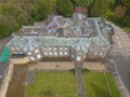 Conyngham Hall in Knaresborough near Harrogate North Yorkshire England Aerial photo Royalty Free Stock Photo