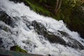 Coo, Belgium - 10 10 2023: Cascade de Coo, wild white waterfall Royalty Free Stock Photo