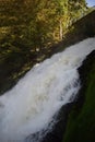 Cascade de Coo during autumn, big cascade Royalty Free Stock Photo