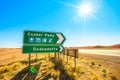 Coober Pedy directions road sign Royalty Free Stock Photo