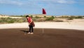 Coober Pedy Golf Course - Putting Royalty Free Stock Photo