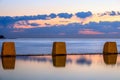 Coogee pool at dawn, NSW, Australia Royalty Free Stock Photo