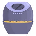 Cook air fryer icon cartoon vector. Fry food Royalty Free Stock Photo
