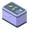 Cook bread icon isometric vector. Oven kitchen Royalty Free Stock Photo