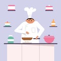 Cook chef restaurant gourmet cooking kitchen character