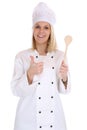 Cook cooking job young thumbs up isolated