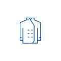 Cook dress line icon concept. Cook dress flat  vector symbol, sign, outline illustration. Royalty Free Stock Photo