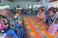 Cook Islanders mature people sitting together in Rarotonga Cook