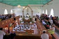 Cook Islanders pray at Cook Islands Christian Church Avarua Rarotonga