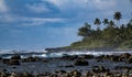 Easterly winds on Avana Beach, Rarotonga, Cook Islands Royalty Free Stock Photo