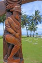 Cook Islands RSA memorial carved wooden gateway Rarotonga Cook I