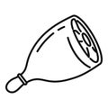 Cook meat icon, outline style