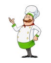 Cook with moustache. Cartoon character. Vector illustration.