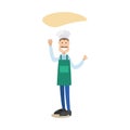 Cook people vector illustration in flat style