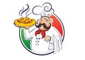 Cook pizza Royalty Free Stock Photo