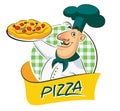 Cook pizza Royalty Free Stock Photo
