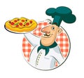 Cook pizza Royalty Free Stock Photo