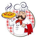 Cook Pizza Royalty Free Stock Photo