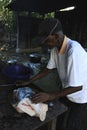 A cook in Sambava area