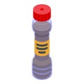 Cook soy bottle icon isometric vector. Sushi sauce