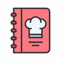 Cookbook icon vector image.
