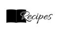 Cookbook icon for web or culinary blog
