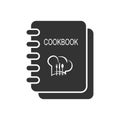 Cookbook. Simple vector icon for websites and applications Royalty Free Stock Photo