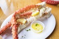 Cooked Alaskan King Crab Legs Royalty Free Stock Photo