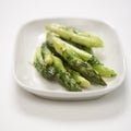Cooked asparagus. Royalty Free Stock Photo