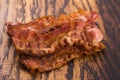 Cooked Bacon Strips Royalty Free Stock Photo