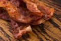 Cooked Bacon Strips Royalty Free Stock Photo