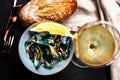 Cooked Blue mussels