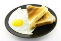 Cooked Breakfast Items on a Plate Royalty Free Stock Photo