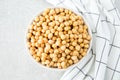 Cooked Chickpeas on a bowl. Chickpeas is nutritious food. Health Royalty Free Stock Photo