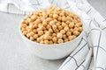 Cooked Chickpeas on a bowl. Chickpeas is nutritious food. Health Royalty Free Stock Photo